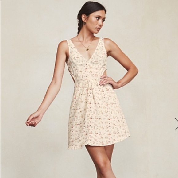 Reformation Dresses & Skirts - The Reformation Murcia Cut Out Floral Mini Dress